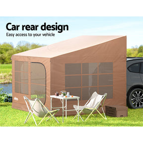 Weisshorn Camping Tent Car SUV Rear Side Canopy Portable Shelter Family Home 4WD