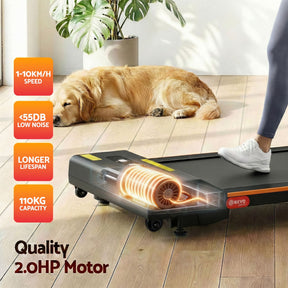 Everfit 3-in-1 Walking Pad Treadmill 12% Incline Under Desk 38cm Belt