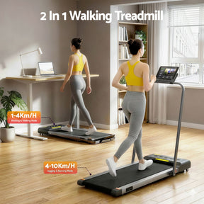 Everfit 2-in-1 Walking Pad Treadmill Under Desk Home Fitness Grey