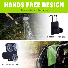 Portable Camping Shower Pump – Rechargeable 6000mAh with LED Display