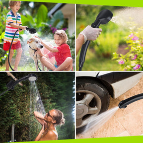 Portable Camping Shower Pump – Rechargeable 6000mAh with LED Display
