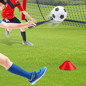 Soccer Goals for Backyard Set Outdoor Sports Games - Red Goal Frame with White Net