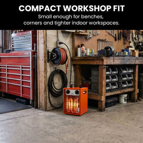 UNIMAC 2KW Industrial Electric Fan Heater with 2 Heat Settings for Workshop & Garage