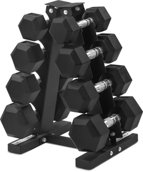 CORTEX Hex Dumbbell 56kg Set with Stand (4, 6, 8, 10kg Pairs)