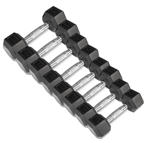 CORTEX Hex Dumbbell 56kg Set with Stand (4, 6, 8, 10kg Pairs)