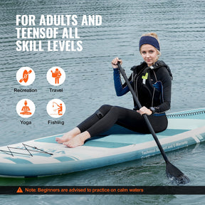 Inflatable Stand Up Paddle Board, 152 mm Wide SUP Paddleboard, with Board Accessories, Pump, Paddle, Fin, Phone Bag, Backpack, Ankle Leash, Repair Kit, Non-slip Deck for Youth & Adults