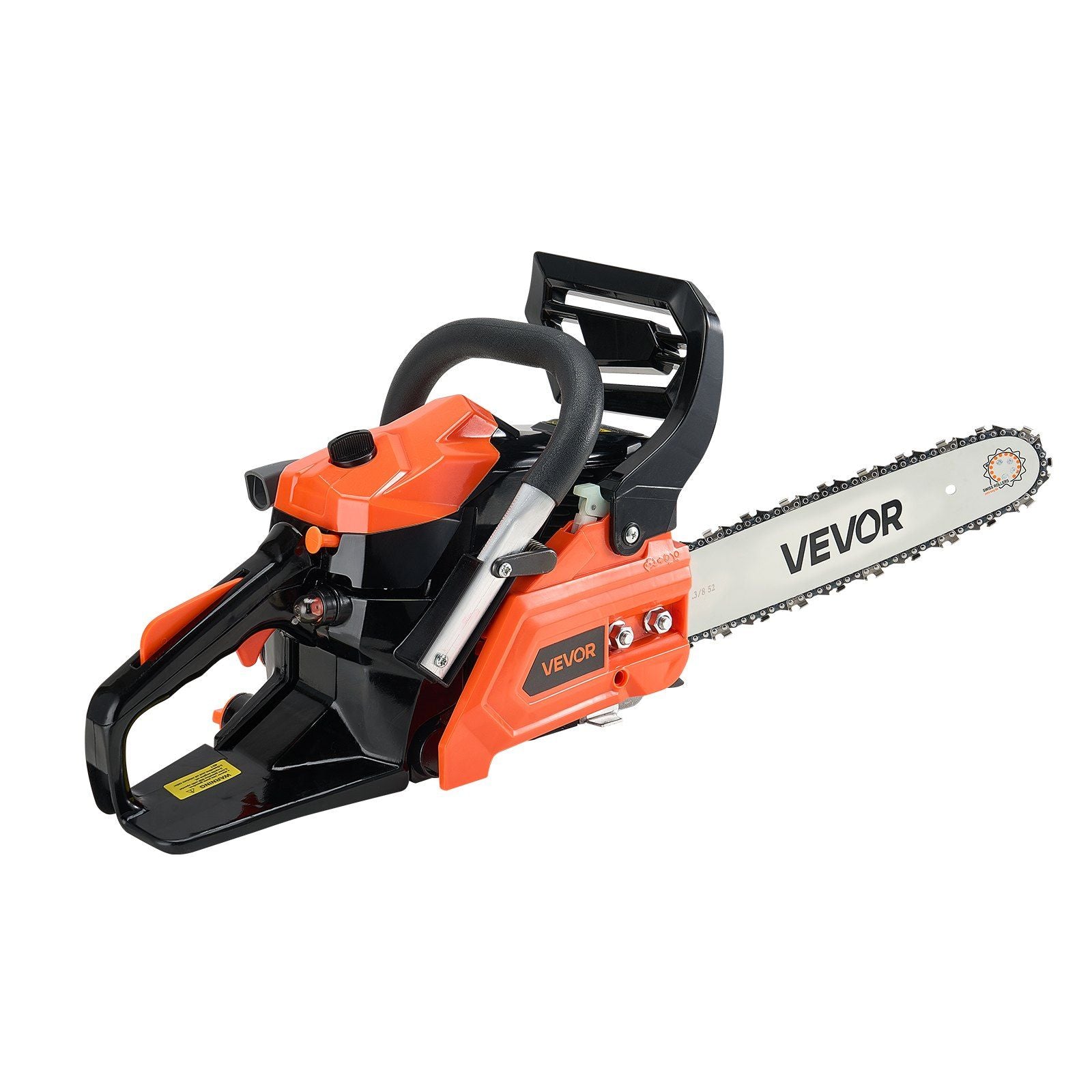 40 cc Gas Chainsaw, 355 mm Gas Powered Chainsaw, 1.3 kW Power Chain Saw with Non-Slip Handle, Gas-Powered Chainsaws with Dual Fuel Tanks, For Wood Cutting, Tree Trimming, and Land Clearing