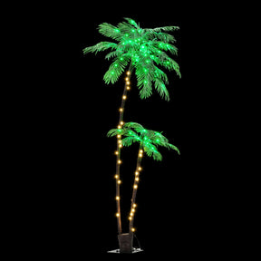 Jingle Jollys Christmas Tree 2.1m LED Lighted Xmas Palm Trees Party Decorations