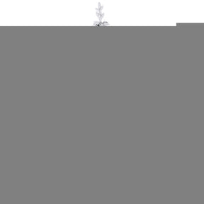 Jingle Jollys Christmas Tree 2.1m Flocking Pencil Tree LED Xmas 860 Tips White