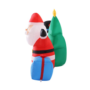 Jingle Jollys Christmas Inflatable Tree Snowman 2.7M Illuminated Decorations