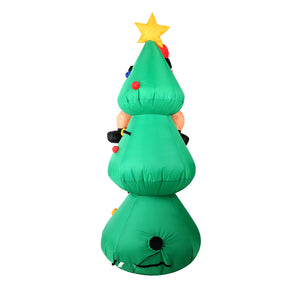 Jingle Jollys Christmas Inflatable Santa Tree 1.8M Illuminated Decorations