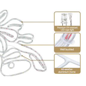 0.76M Christmas Lights 216 LED Bell Motif Light Decorations Jingle Jollys