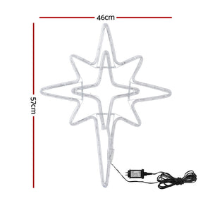 Jingle Jollys Christmas Lights 57cm Bethlehem Star 90 LED Xmas Decorations Motif