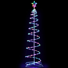 Jingle Jollys Christmas Tree 1.8m 100 RGB LED Rope Lights Xmas Trees Decoration