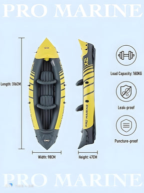 Advanced Elements Inflatable Kayak 2 Person Convertible Yellow - SportZone.co.nz