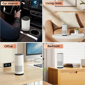 Air purifier - Negative ion air purifier - Air purifier for the home - Rooms up to 20 m² - Negative ion air purifier - Deodorizer - Ionizer - Wit - SportZone.co.nz