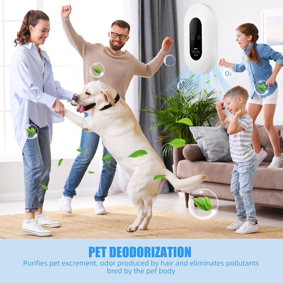 Air purifier - Plug - in negative ion air purifier - LED display - Negative ion air purifier - Home air purifier - Negative ion air purifier - Deodorizer - Ionizer - Wit - SportZone.co.nz