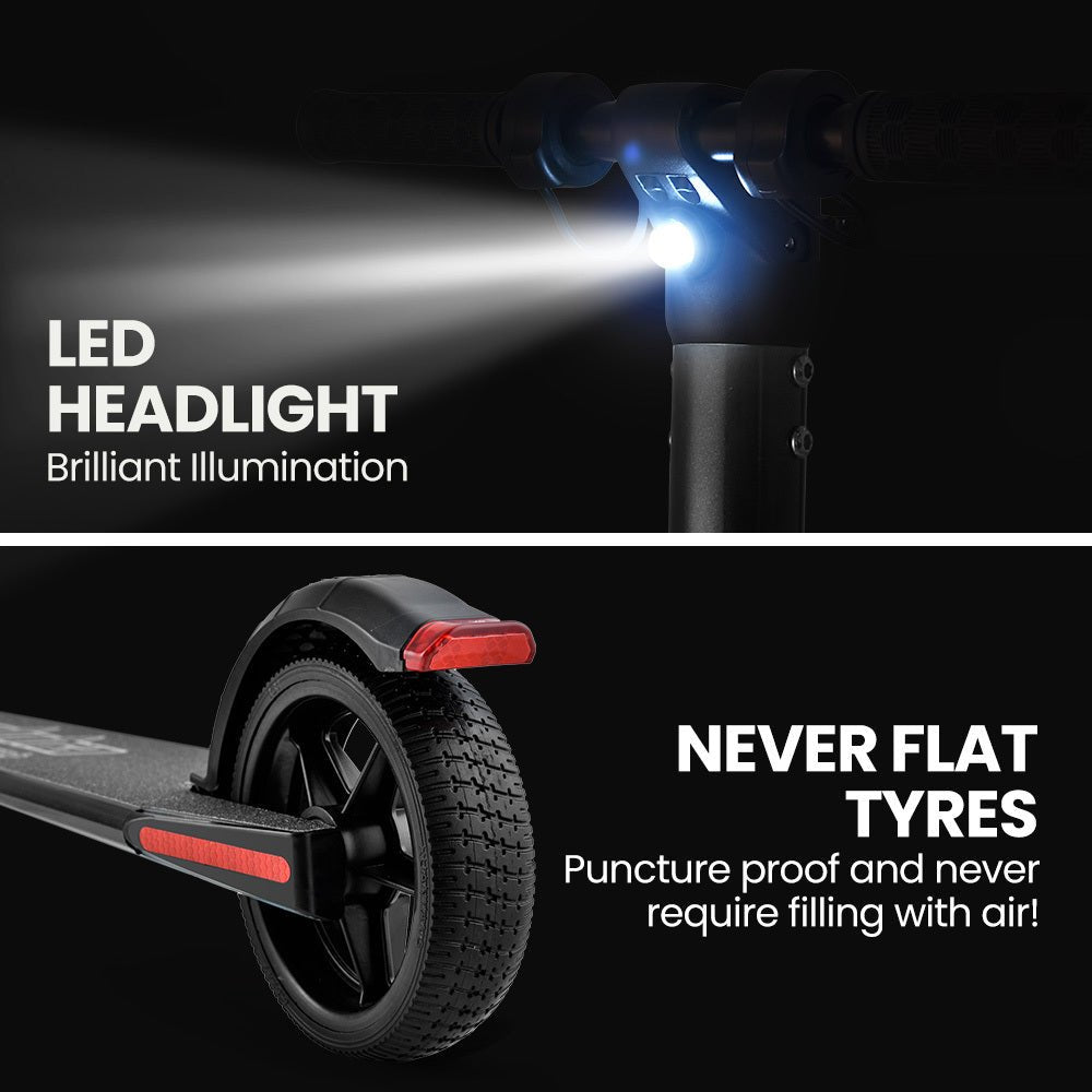 ALPHA Peak 300W 10Ah Electric Scooter, Suspension, for Adults or Teens, Black - SportZone.co.nz