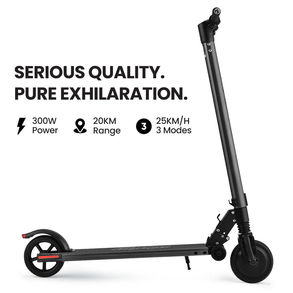 ALPHA Peak 300W 10Ah Electric Scooter, Suspension, for Adults or Teens, Black - SportZone.co.nz