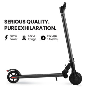 ALPHA Peak 300W 10Ah Electric Scooter, Suspension, for Adults or Teens, Black - SportZone.co.nz