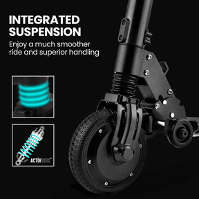 ALPHA Peak 300W 10Ah Electric Scooter, Suspension, for Adults or Teens, Black - SportZone.co.nz