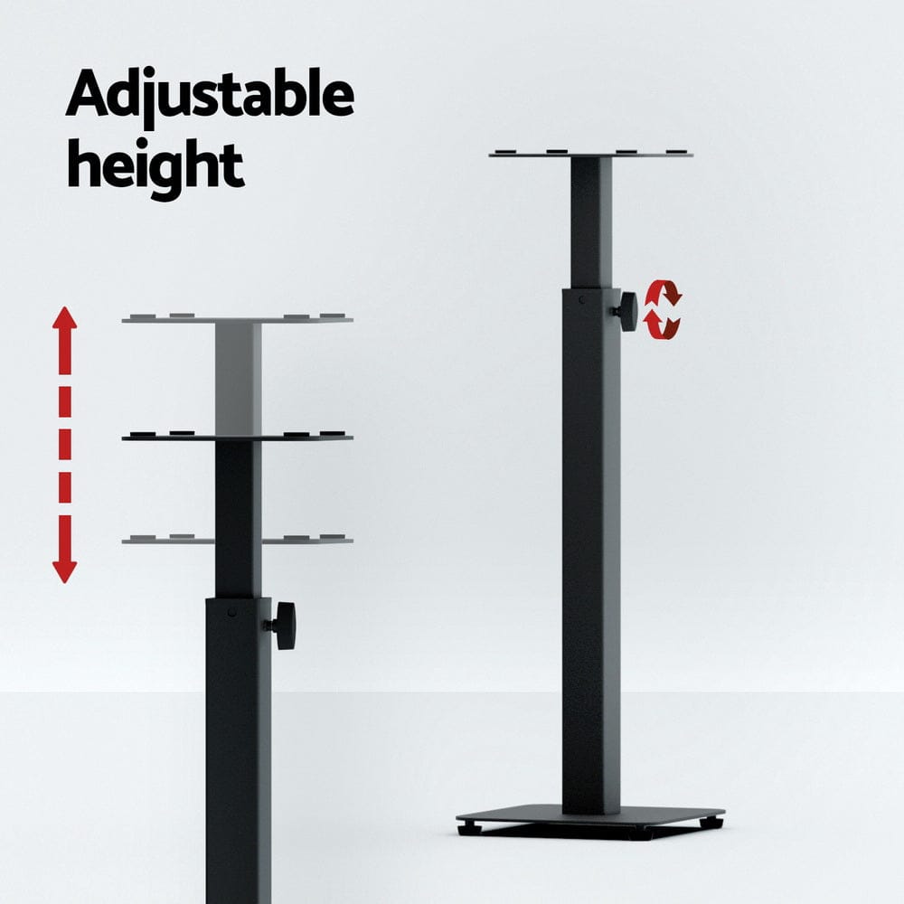 Alpha Speaker Stand 70 - 117cm Adjustable Height 2pcs - SportZone.co.nz