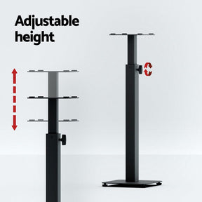 Alpha Speaker Stand 70 - 117cm Adjustable Height 2pcs - SportZone.co.nz