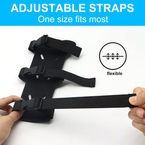 Archery Arm Guards - 1 Piece - Black - Adjustable - Wrist & Forearm Protection - Unisex - Suitable for Teens & Adults - SportZone.co.nz