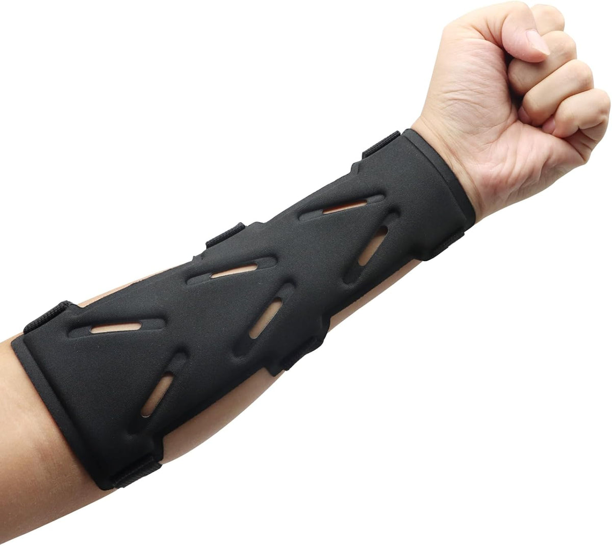 Archery Arm Guards - 1 Piece - Black - Adjustable - Wrist & Forearm Protection - Unisex - Suitable for Teens & Adults - SportZone.co.nz