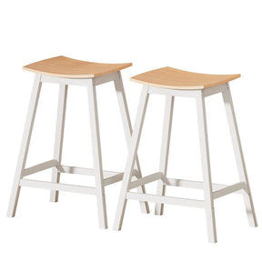Artiss 2x Bar Stools Wooden Chairs Oak - SportZone.co.nz
