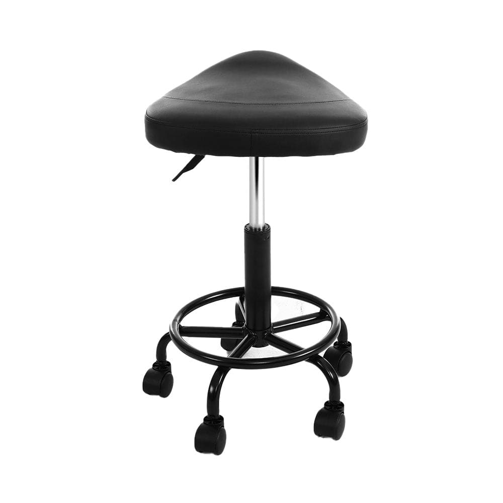 Artiss 2x Salon Stool Saddle Swivel Chair - SportZone.co.nz