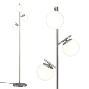 Artiss 3 - Light Floor Lamp – 165cm Standing Lamp Glass Shades - SportZone.co.nz