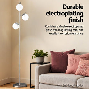 Artiss 3 - Light Floor Lamp – 165cm Standing Lamp Glass Shades - SportZone.co.nz