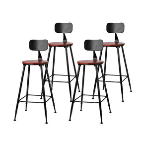 Artiss 4x Bar Stools Vintage Metal Chairs - SportZone.co.nz