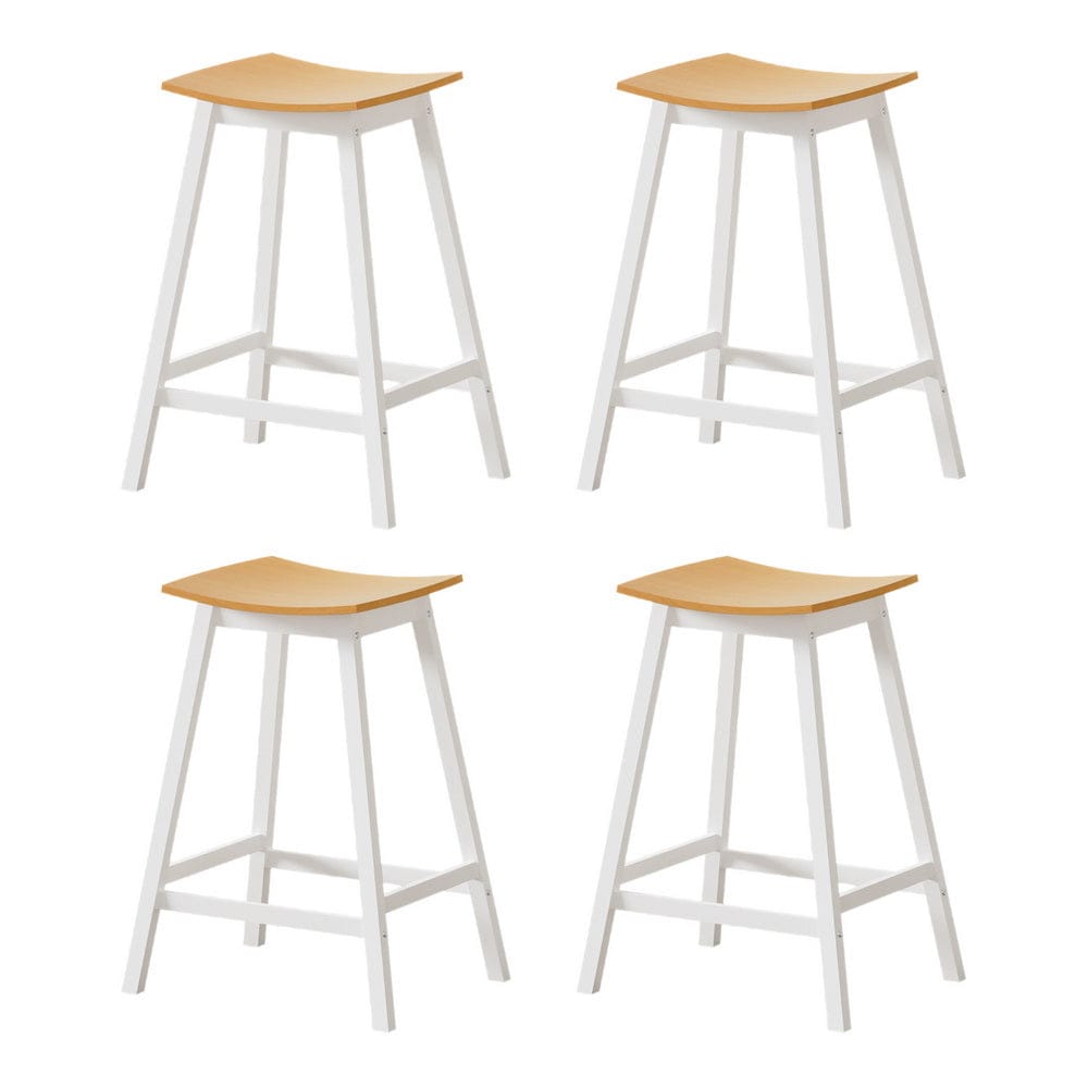 Artiss 4x Bar Stools Wooden Chairs Oak - SportZone.co.nz
