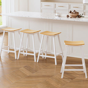 Artiss 4x Bar Stools Wooden Chairs Oak - SportZone.co.nz