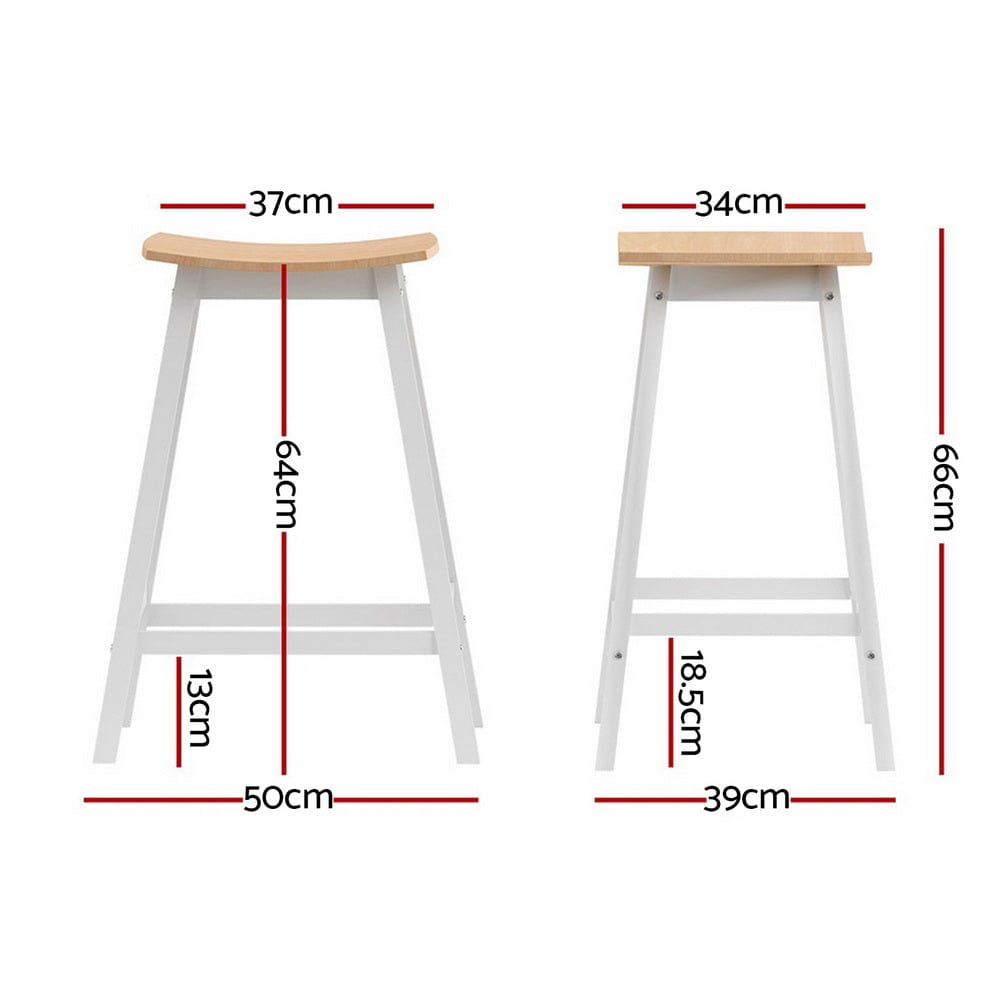 Artiss 4x Bar Stools Wooden Chairs Oak - SportZone.co.nz