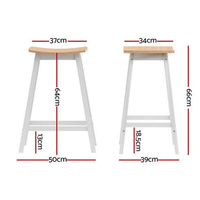 Artiss 4x Bar Stools Wooden Chairs Oak - SportZone.co.nz