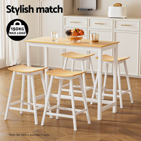 Artiss 4x Bar Stools Wooden Chairs Oak - SportZone.co.nz