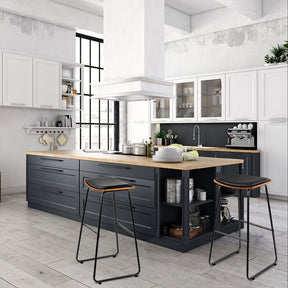 Artiss Bar Stools Kitchen Counter Stools Metal Chairs x2 - SportZone.co.nz