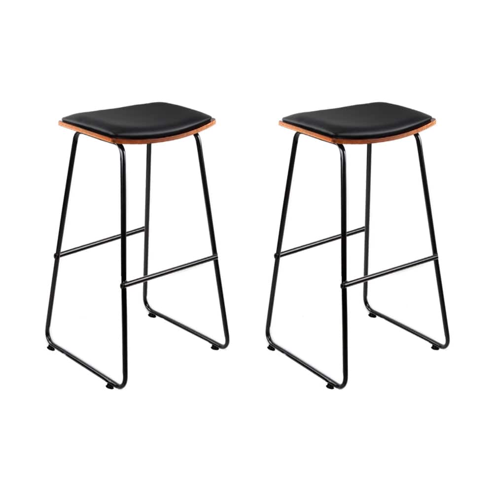 Artiss Bar Stools Kitchen Counter Stools Metal Chairs x2 - SportZone.co.nz