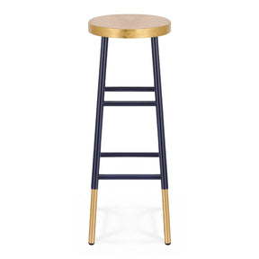 Artiss Bar Stools Metal Gold Navy - SportZone.co.nz