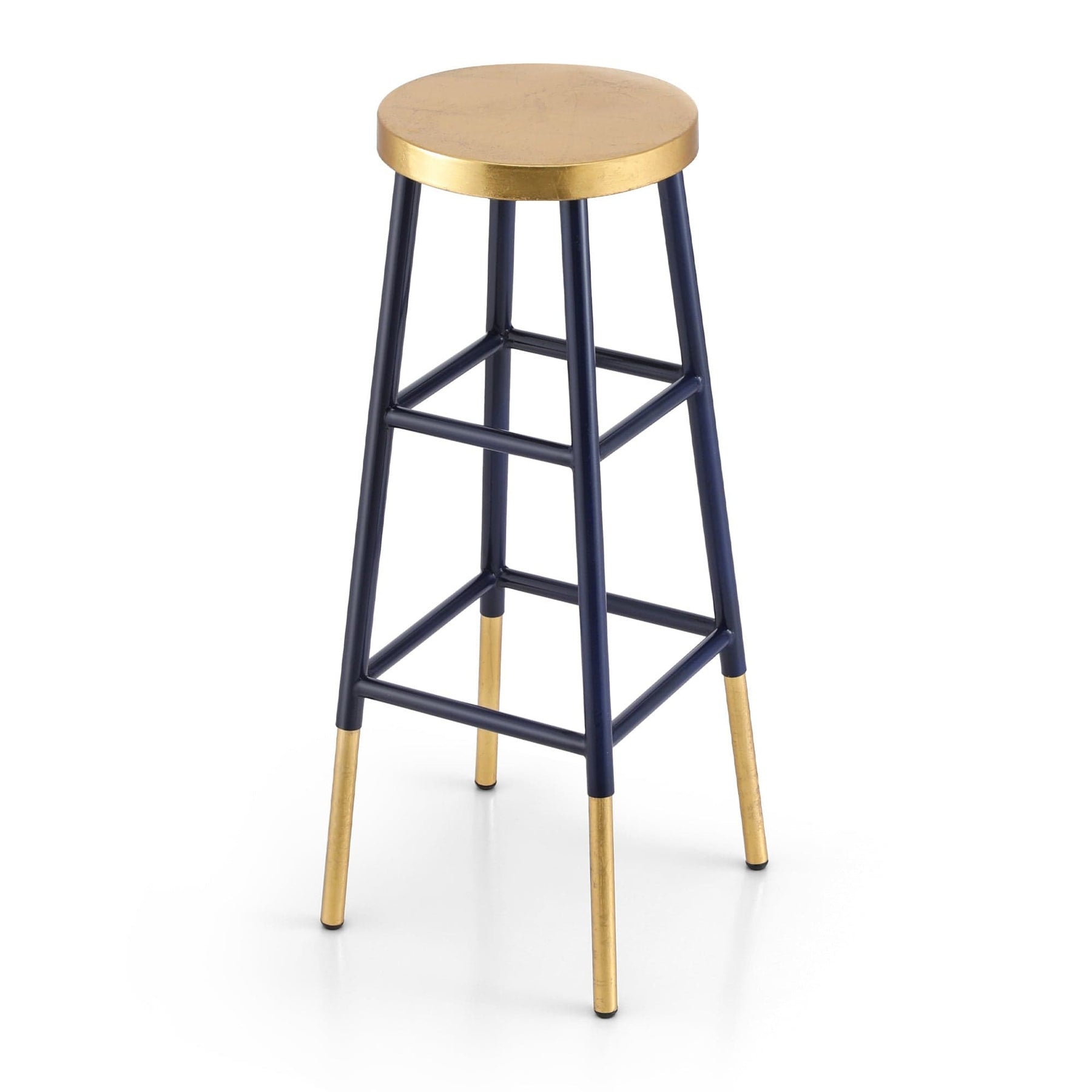 Artiss Bar Stools Metal Gold Navy - SportZone.co.nz