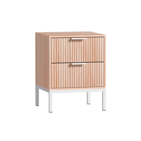 Artiss Bedside Table Drawers Side End Table Storage Cabinet Nightstand Pine LURA - SportZone.co.nz