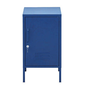 Artiss Bedside Table Metal Cabinet - Blue - SportZone.co.nz