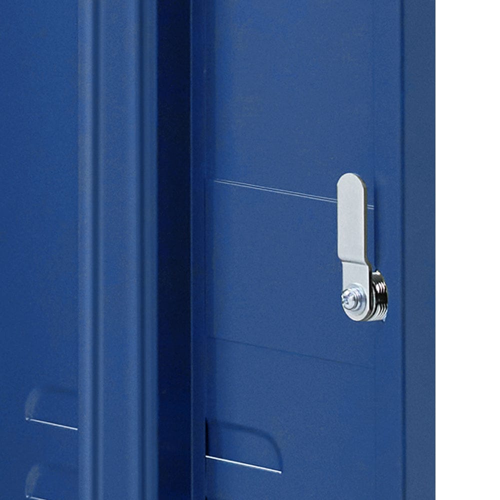 Artiss Bedside Table Metal Cabinet - Blue - SportZone.co.nz