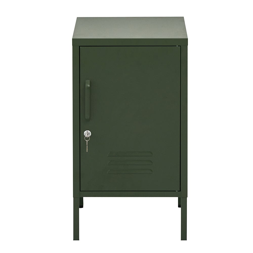 Artiss Bedside Table Metal Cabinet - Green - SportZone.co.nz
