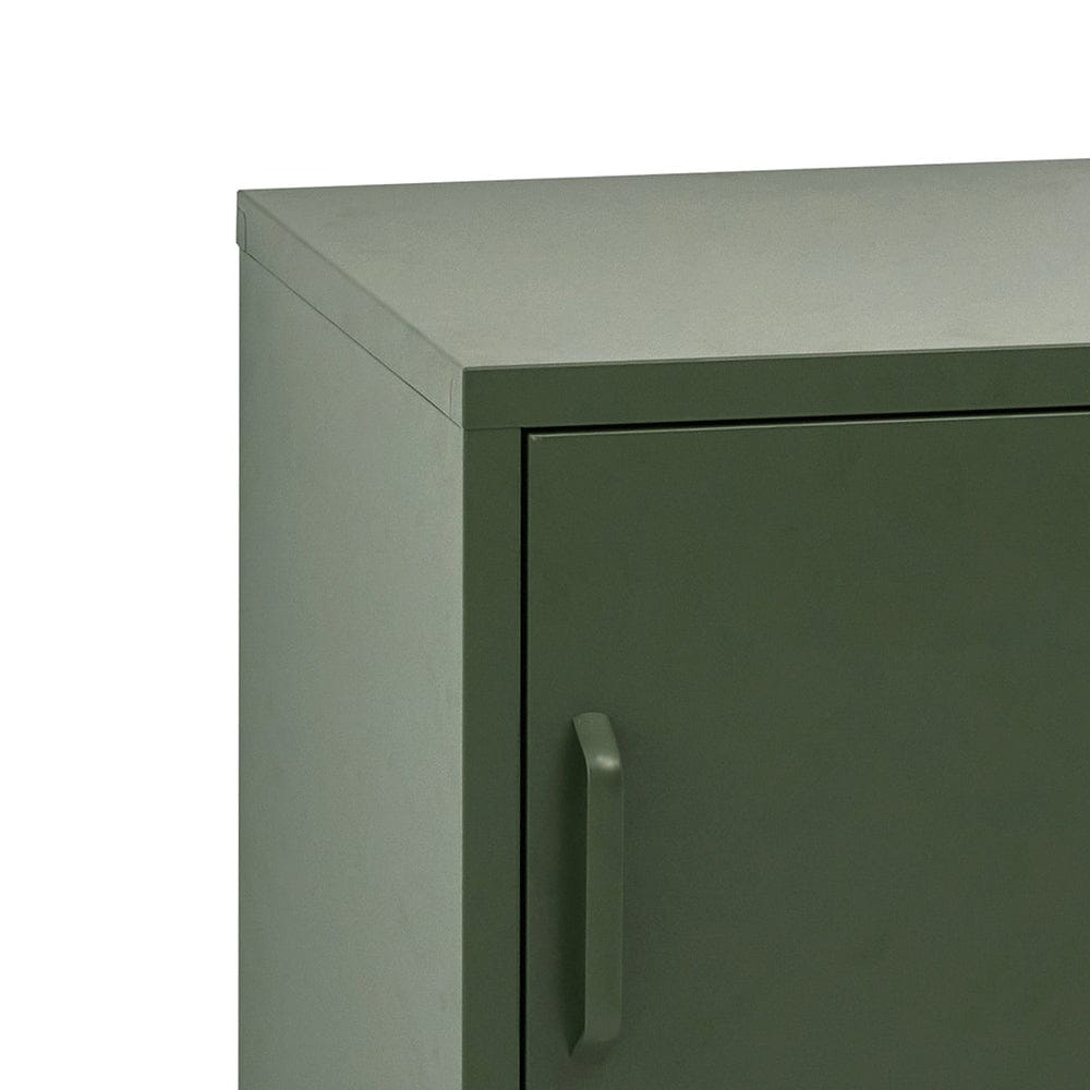 Artiss Bedside Table Metal Cabinet - Green - SportZone.co.nz