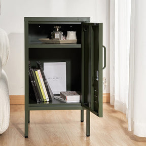 Artiss Bedside Table Metal Cabinet - Green - SportZone.co.nz