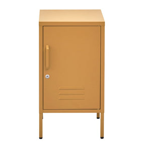 Artiss Bedside Table Metal Cabinet - Yellow - SportZone.co.nz
